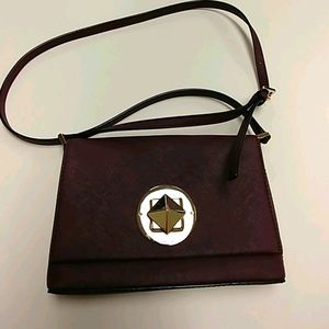 Kate Spade Plum Leather Brighton Avenue Sally Crossbody